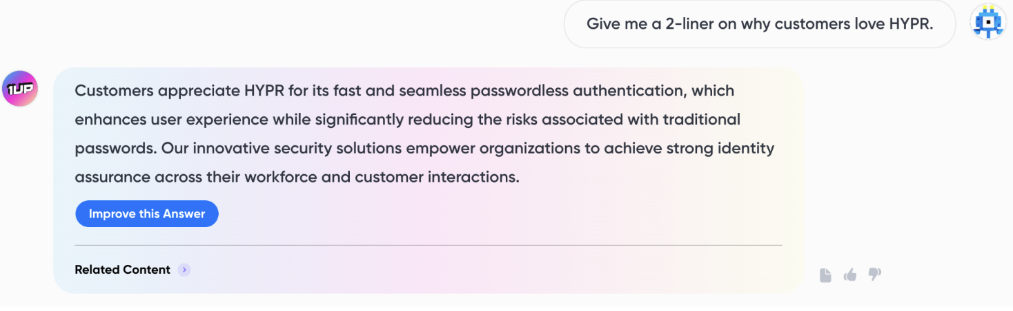 ai delvers direct, single answers